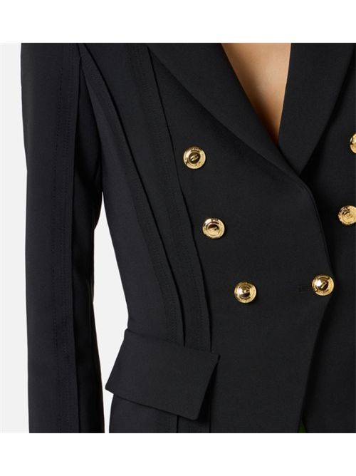 JACKET WITH RAW-CUT PATTERNS ELISABETTA FRANCHI | GI21861E2110 nero
